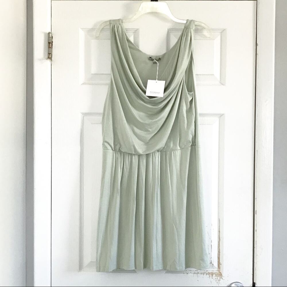 Bordeaux Los Angeles Cowl Neck Dress Celadon